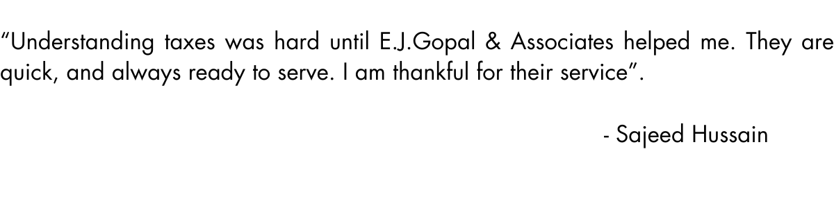 what customers say about ejgopalassociates 12